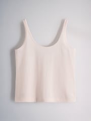 The Set 10 Pack Essential Scoop Wide Strap Vests Plum Purple/Pink/Navy Blue/Neutrals - Image 7 of 13