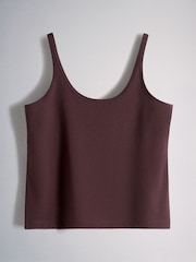 The Set 4 Pack Essentials Tank an Boxer Short Pyjamas Set Navy/Taupe/Light Pink/Burgundy - Image 9 of 11