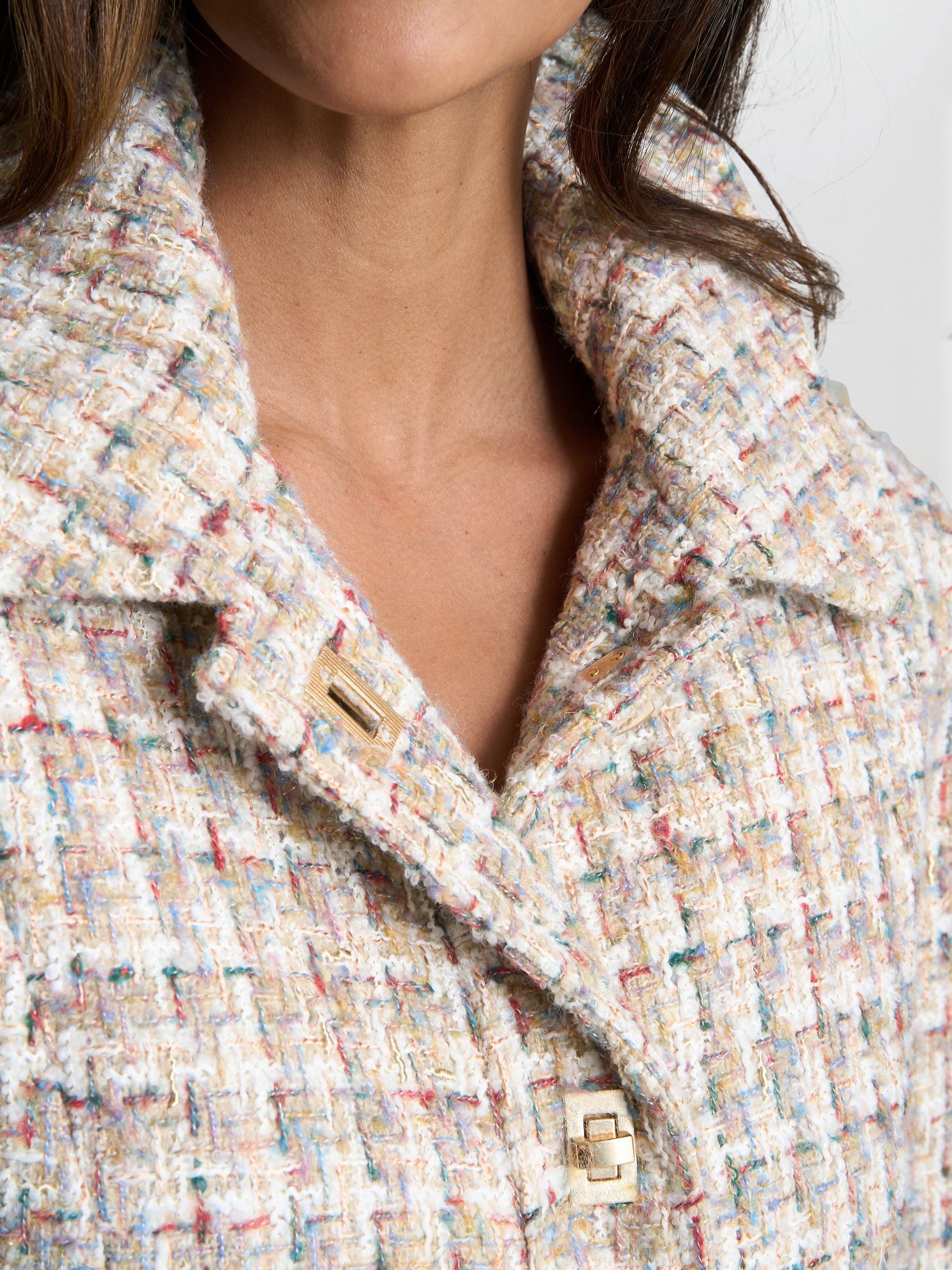 Buy Gina Bacconi Natural Ami Textured Tweed Jacket from Next South
