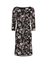 Gina Bacconi Sue Sequin Embroidered Black Dress - Image 5 of 5