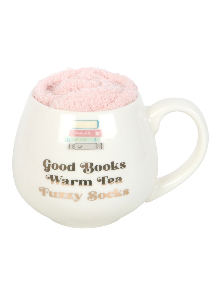 Something Different White Good Books Mug and Socks Set - Image 4 of 4 Something Different White Good Books Mug and Socks Set - Image 4 of 4