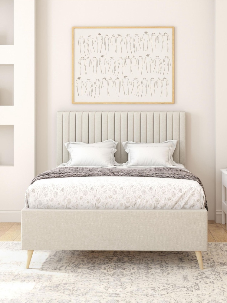 Aspire Furniture Zara Beige Grant Divan Style Contemporary Bed Frame - Image 1 of 4 Aspire Furniture Zara Beige Grant Divan Style Contemporary Bed Frame - Image 1 of 4