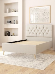 Aspire Furniture Zara Beige Olivier Divan Style Contemporary Bed Frame - Image 3 of 4