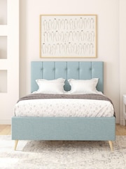 Aspire Furniture Zara Airforce Hepburn Divan Style Contemporary Bed Frame - Image 1 of 4