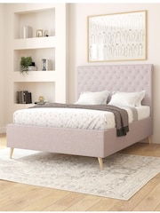 Aspire Furniture Eire Linen Grey Taylor Divan Style Contemporary Bed Frame - Image 1 of 4