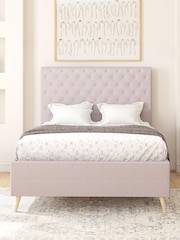 Aspire Furniture Eire Linen Grey Taylor Divan Style Contemporary Bed Frame - Image 2 of 4