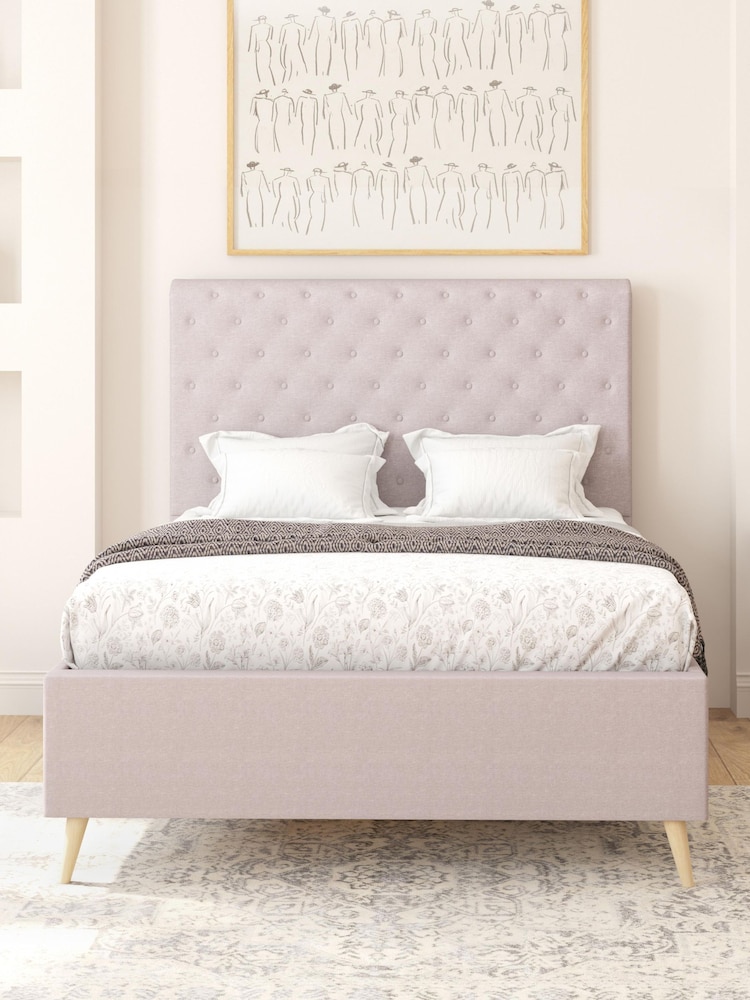 Aspire Furniture Eire Linen Grey Taylor Divan Style Contemporary Bed Frame - Image 2 of 4 Aspire Furniture Eire Linen Grey Taylor Divan Style Contemporary Bed Frame - Image 2 of 4