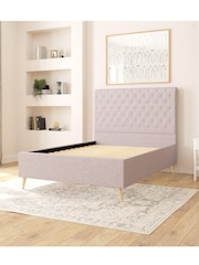 Aspire Furniture Eire Linen Grey Taylor Divan Style Contemporary Bed Frame - Image 3 of 4