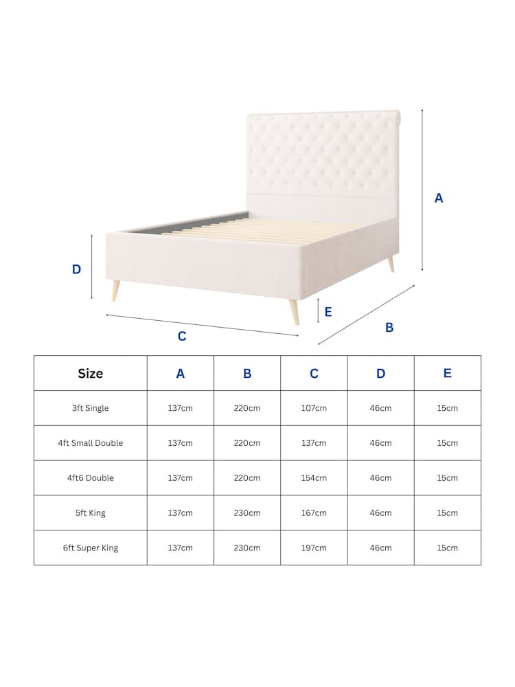 Aspire Furniture Eire Linen Grey Taylor Divan Style Contemporary Bed Frame - Image 4 of 4 Aspire Furniture Eire Linen Grey Taylor Divan Style Contemporary Bed Frame - Image 4 of 4
