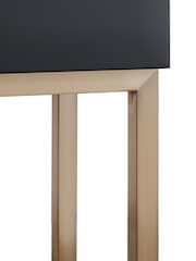 Frank Olsen Black Iona 2 Drawer Console Table with Smart Features - Image 6 of 9
