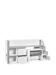 Julian Bowen White and Silver Gaia Midsleeper Bed - Image 3 of 10