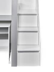 Julian Bowen White and Silver Gaia Midsleeper Bed - Image 8 of 10