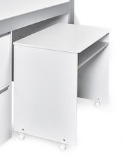 Julian Bowen White and Silver Gaia Midsleeper Bed - Image 9 of 10