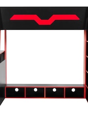 Julian Bowen Black and Red Eagle Gaming Highsleeper Bed - Image 10 of 10