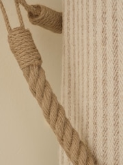 Natural Set of 2 Rope Curtain Tie Backs - Image 2 of 3