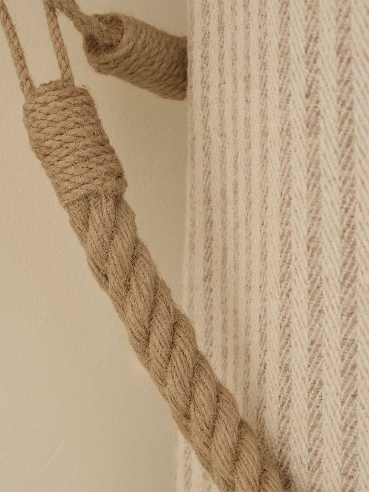 Natural Set of 2 Rope Curtain Tie Backs - Image 2 of 3 Natural Set of 2 Rope Curtain Tie Backs - Image 2 of 3