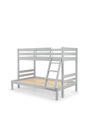 Julian Bowen Dove Grey Merlin Triple Sleeper Bunk Bed - Image 3 of 8