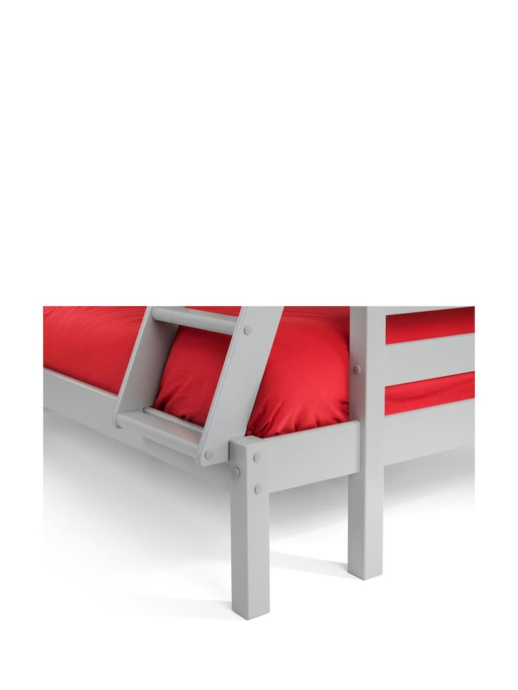 Julian Bowen Dove Grey Merlin Triple Sleeper Bunk Bed - Image 8 of 8