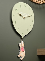 Widdop Olive Disney Winnie The Pooh Balloon Wall Clock - Image 1 of 3