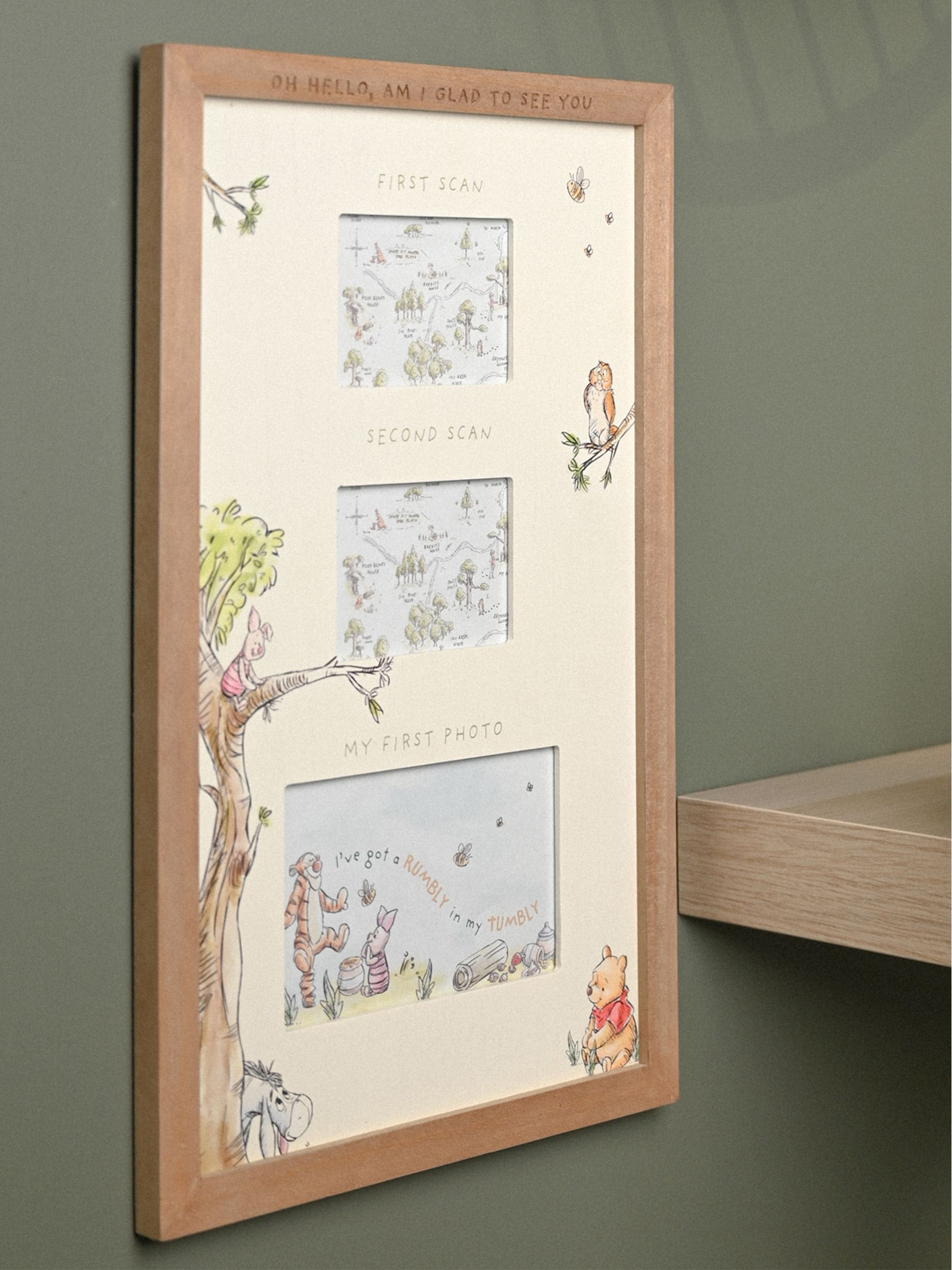 Disney Unisex Infant Off White Widdop Winnie The Pooh Multi Aperture Scan Frame