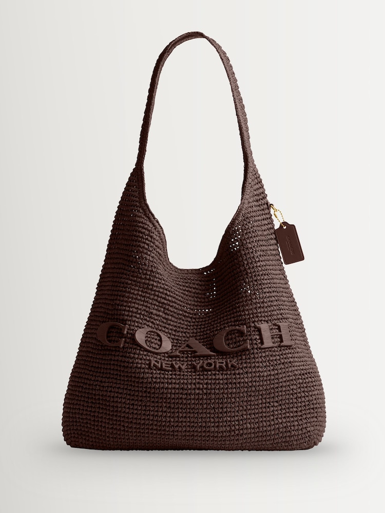 COACH Natural Brooklyn Raffia 39 Bag - Image 1 of 7