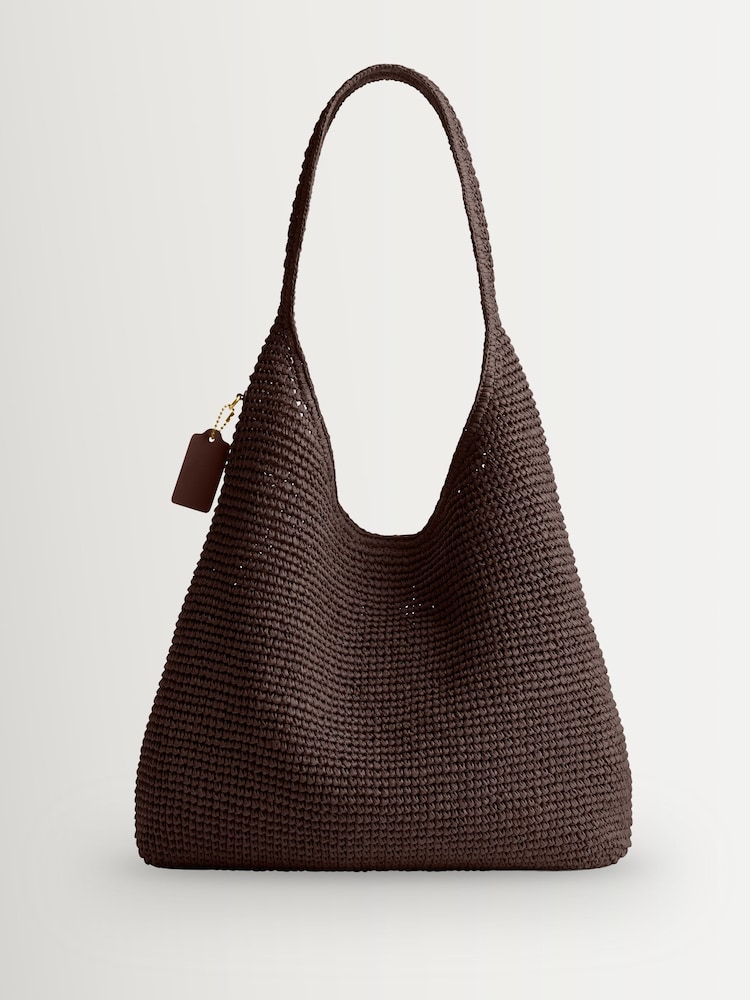 COACH Natural Brooklyn Raffia 39 Bag - Image 2 of 7