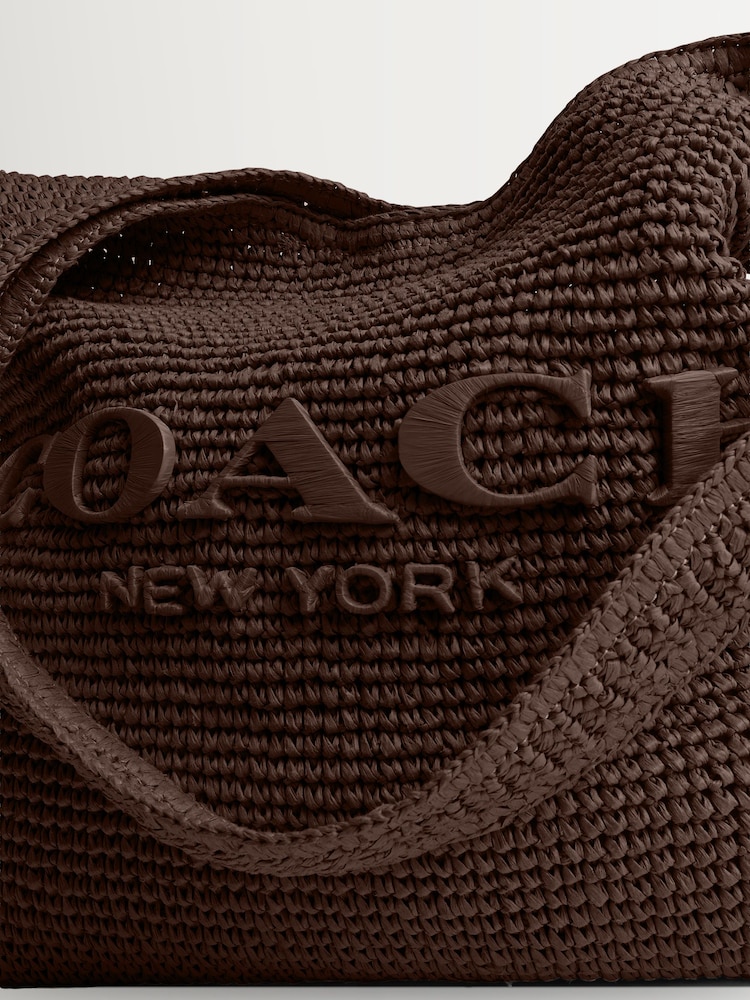 COACH Natural Brooklyn Raffia 39 Bag - Image 7 of 7