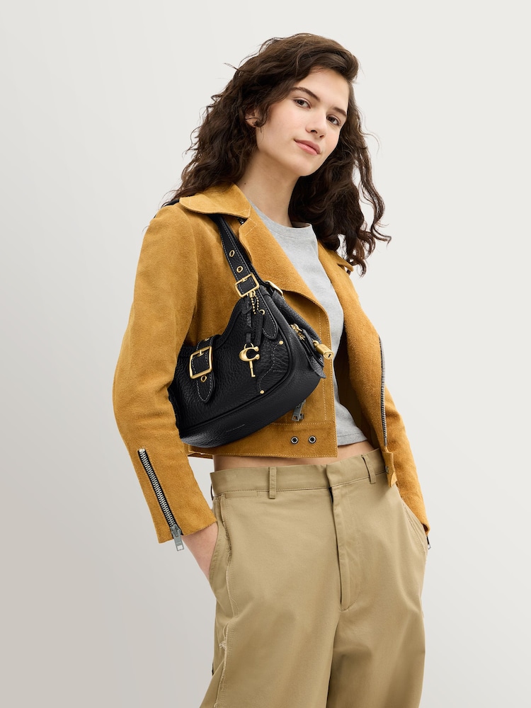 COACH Black Drifter Shoulder Bag - Image 10 of 10