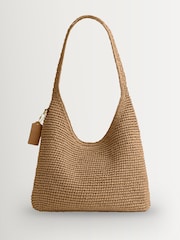 COACH Maple Brooklyn Raffia 28 Bag - Image 2 of 4