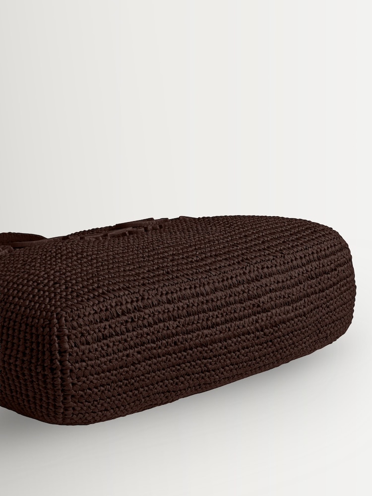 COACH Brown Brooklyn Raffia 39 Bag - Image 5 of 5