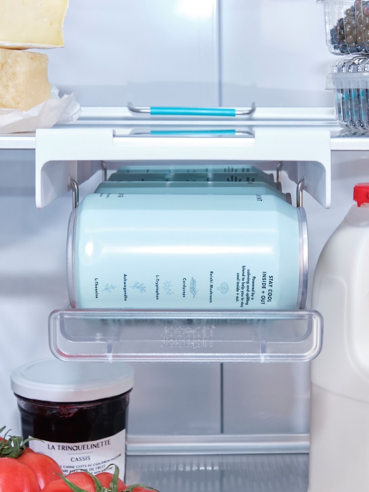 Joseph Joseph Set of 2 White Fridge Store Undershelf Can Dispenser With Thick Shelves - Image 2 of 5 Joseph Joseph Set of 2 White Fridge Store Undershelf Can Dispenser With Thick Shelves - Image 2 of 5