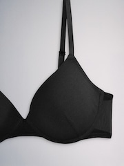 The Set 4 Pack Light Padded Cotton Plunge Bras Black/White - Image 11 of 12