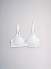 The Set 4 Pack Light Padded Cotton Plunge Bras Black/White - Image 8 of 12