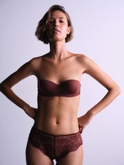 The Set 3 Pack Light Padded Multiway Bras Black/Burgundy Red/Khaki Green - Image 2 of 13