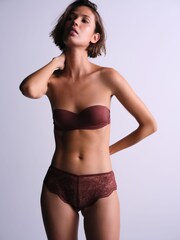 The Set 3 Pack Light Padded Multiway Bras Black/Burgundy Red/Khaki Green - Image 4 of 13