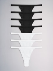 Blanco y negro - The Set 7 Pack de bragas de encaje de algodón - Imagen 2 de 17