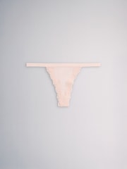 Marrón óxido/Rosa ruborizado - The Set 7 Pack de bragas de encaje de algodón - Imagen 10 de 16