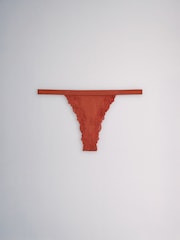 Marrón óxido/Rosa ruborizado - The Set 7 Pack de bragas de encaje de algodón - Imagen 15 de 16