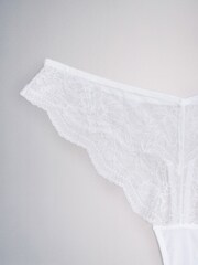 The Set Thong 7 Pack All Over Lace Knickers Black/White - Image 18 of 18