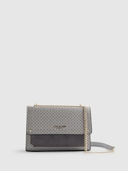 River Island Grey Monogram Pocket Front Shoulder Bag - Image 1 of 6