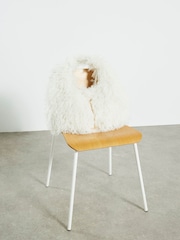 River Island Cream Faux Fur Slouch Bag - Image 2 of 6