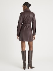 River Island Red Belted Collar Day Dress - Image 3 of 4