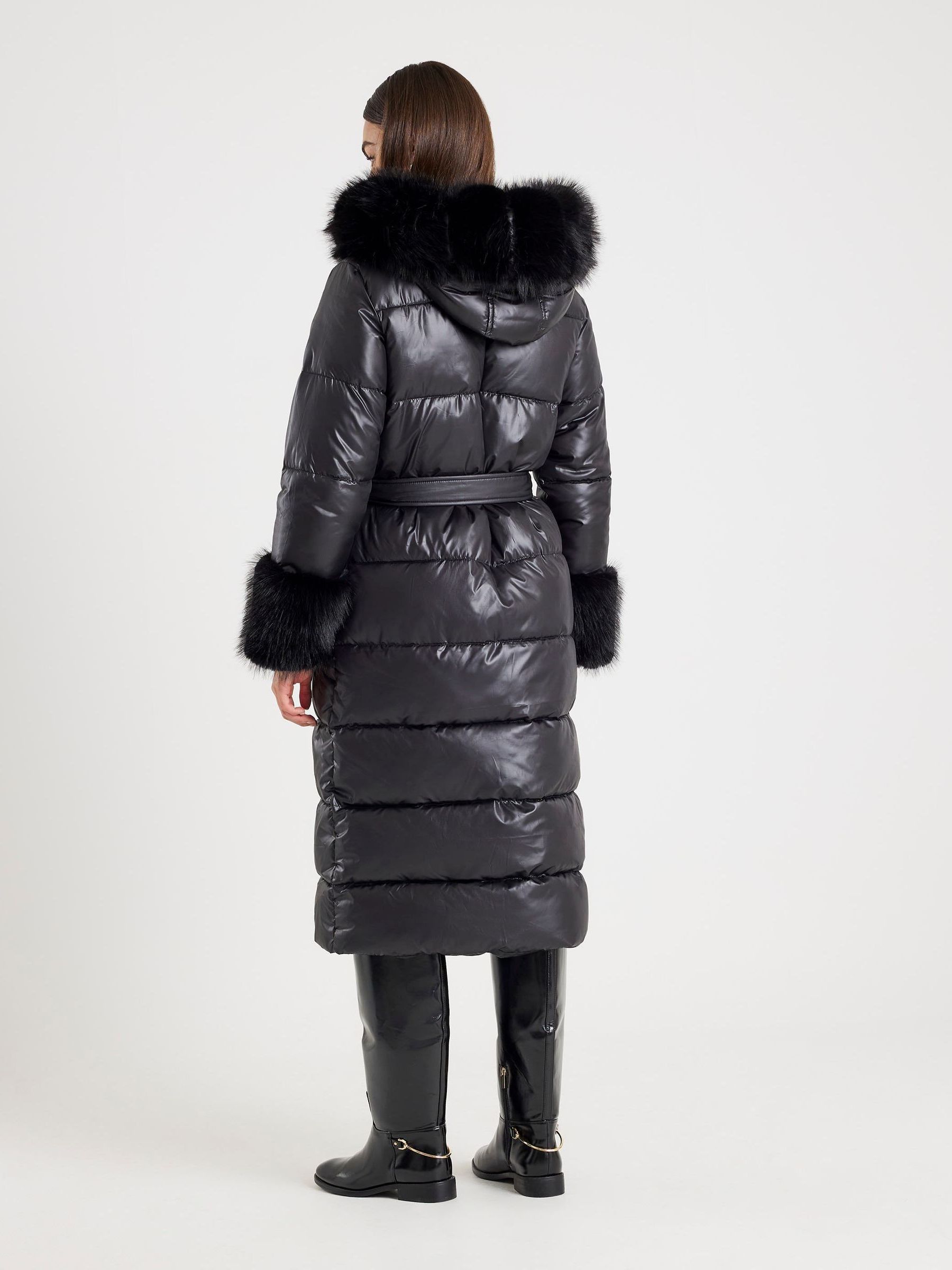 Next：日本 River Island フェイクファー フード付き スキー バニー