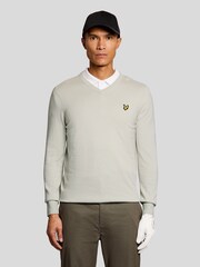 Lyle & Scott Grey Golf V Neck Pullover - Image 1 of 6