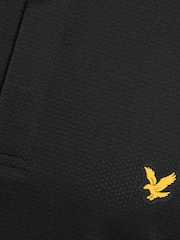 Lyle & Scott Black Golf Concealed Placket Polo Shirt - Image 6 of 6