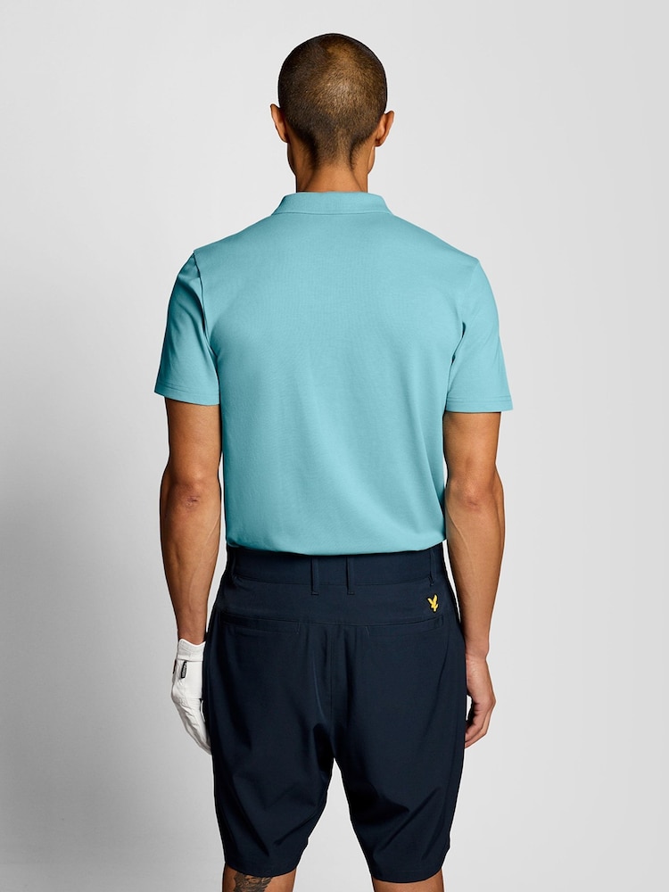 Lyle & Scott Blue Golf Core Polo Shirt - Image 2 of 6 Lyle & Scott Blue Golf Core Polo Shirt - Image 2 of 6