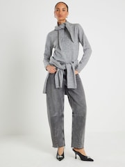 River Island Tie Crew Neck Jumper - Imagen 1 de 4