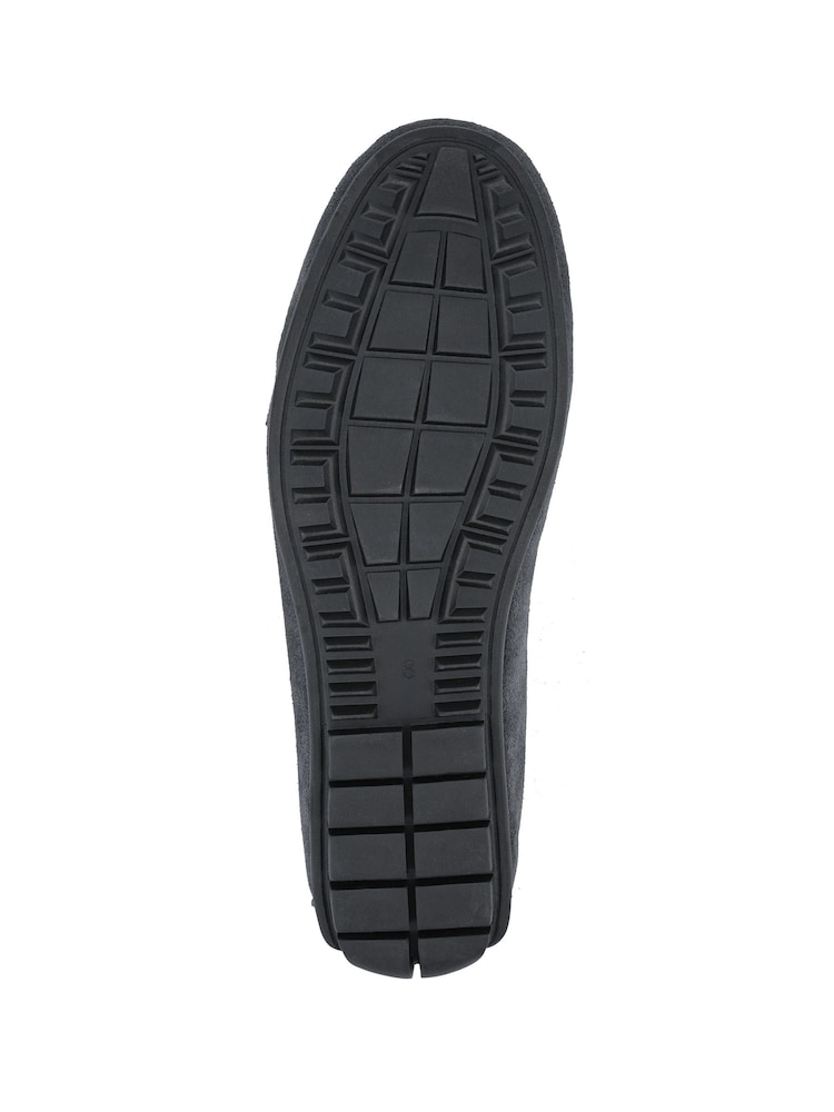 Jones Bootmaker Grey Zeke Leather Full Slippers - Image 5 of 5 Jones Bootmaker Grey Zeke Leather Full Slippers - Image 5 of 5