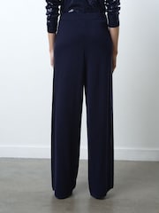 French Connection Blue Hannah Seq Trousers - Image 2 of 6