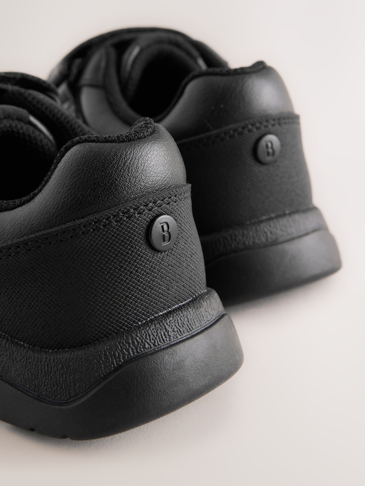 Back to School Black Branded Two Strap Touch Fastening Trainers - Image 6 of 6 Back to School Black Branded Two Strap Touch Fastening Trainers - Image 6 of 6